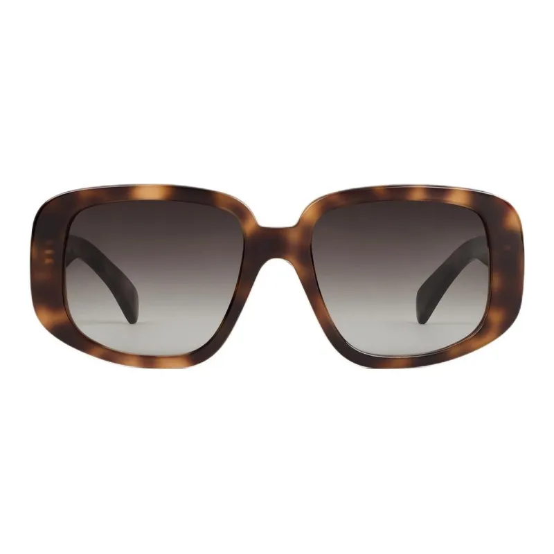 CELINE Acetate Square Sunglasses Unisex Tortoiseshell-1