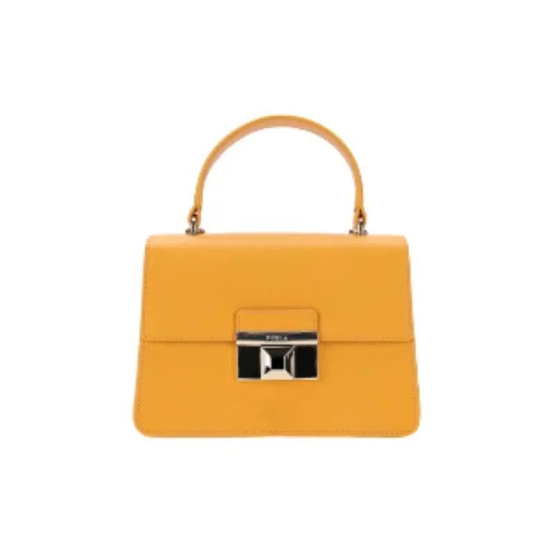 Furla Cow Leather One Shoulder Handbags Mini Women's Yellow-0