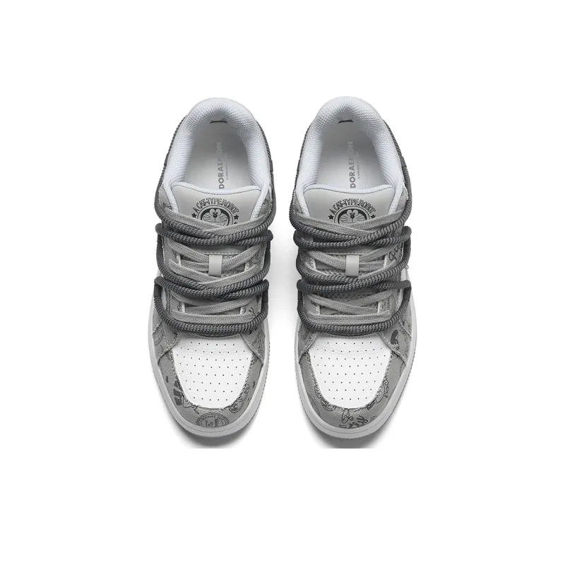 DoraemonA Box Limited Edition Puffy Shoes Low-Top Skateboard Shoes Unisex-391