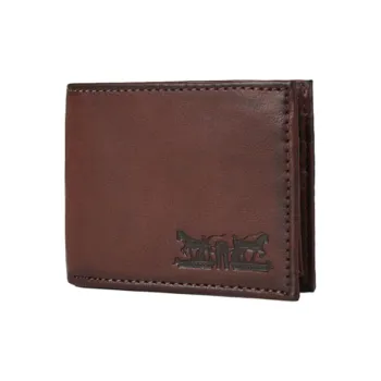Levi’s Leather Wallet Men's Red Brown