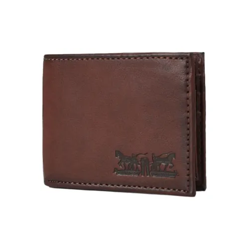 Levi’s Leather Wallet Men's Red Brown