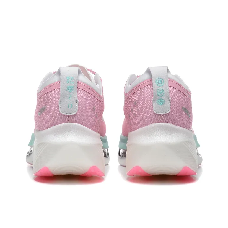 DUANGOU Running Shoes Unisex Low Top White Pink/Glow In The Dark-2