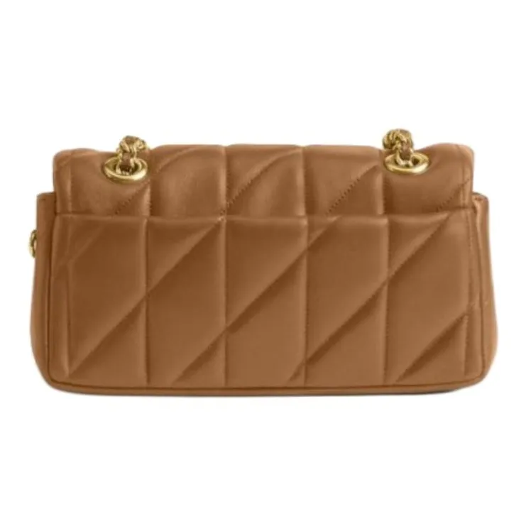 COACH Tabby Sheepskin Crossbody Bag, Shoulder Bag Trumpets Women's Honeys Brown-2