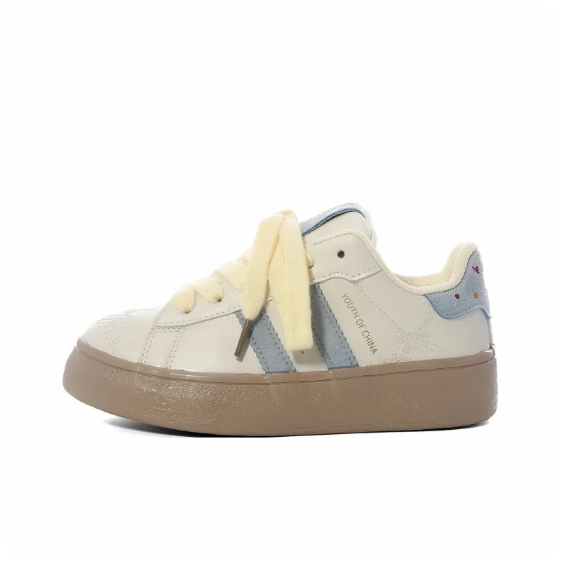 ABCIO Coverage Slip Resistant Water Resistant Low Top Skateboard Shoes Women's Cream Cake Box-1