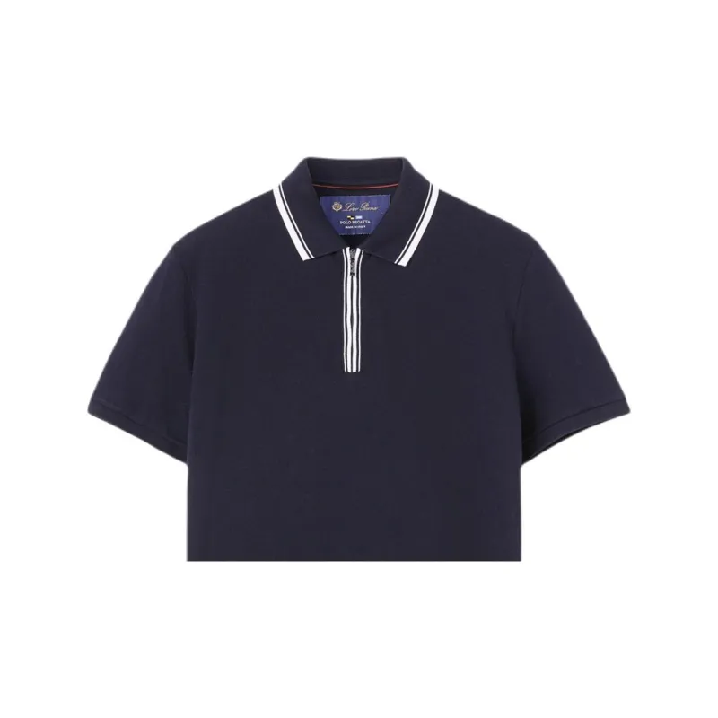 Loro Piana Zip up Polo Shirt-5