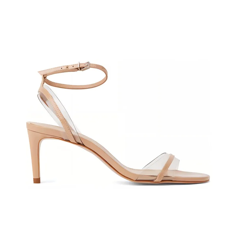 Schutz Strap Sandals Women's Beige-1
