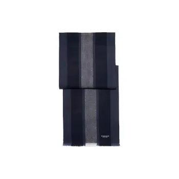 COACH Scarves Unisex Blue Black Gray