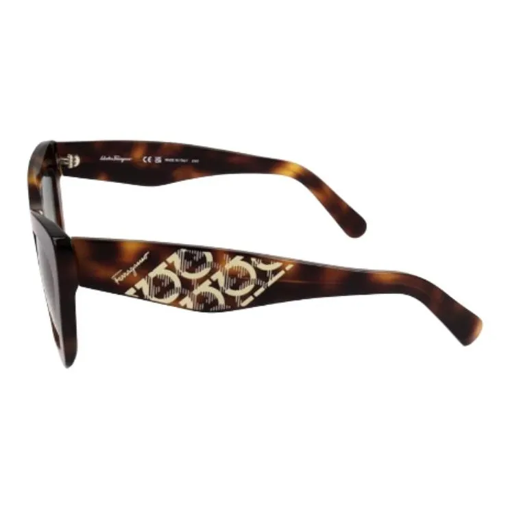 FERRAGAMO Plastic Cat Eye Sunglasses Men's Tortoiseshell-2