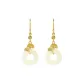 Ginkgo Pendant Hoop Earrings