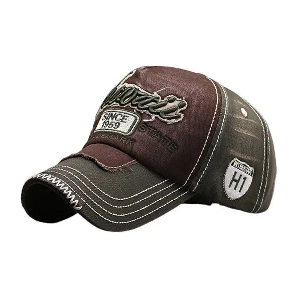 Lanza Washable Denim Baseball Caps Unisex-3