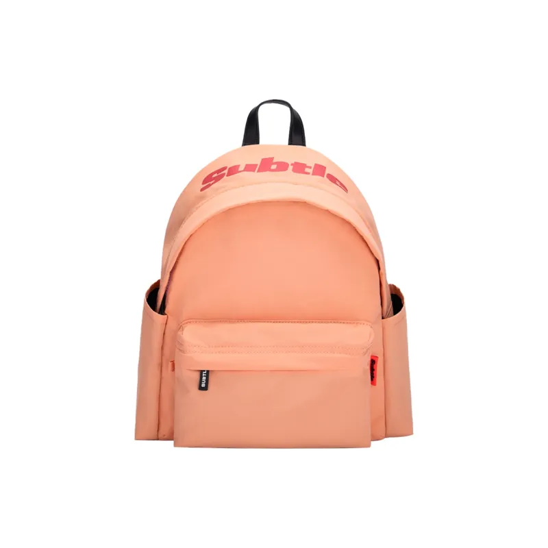 Subtle Nylon Backpack Trumpets Unisex Wood Brown, Mint Purple, Black, Peach Pink-12