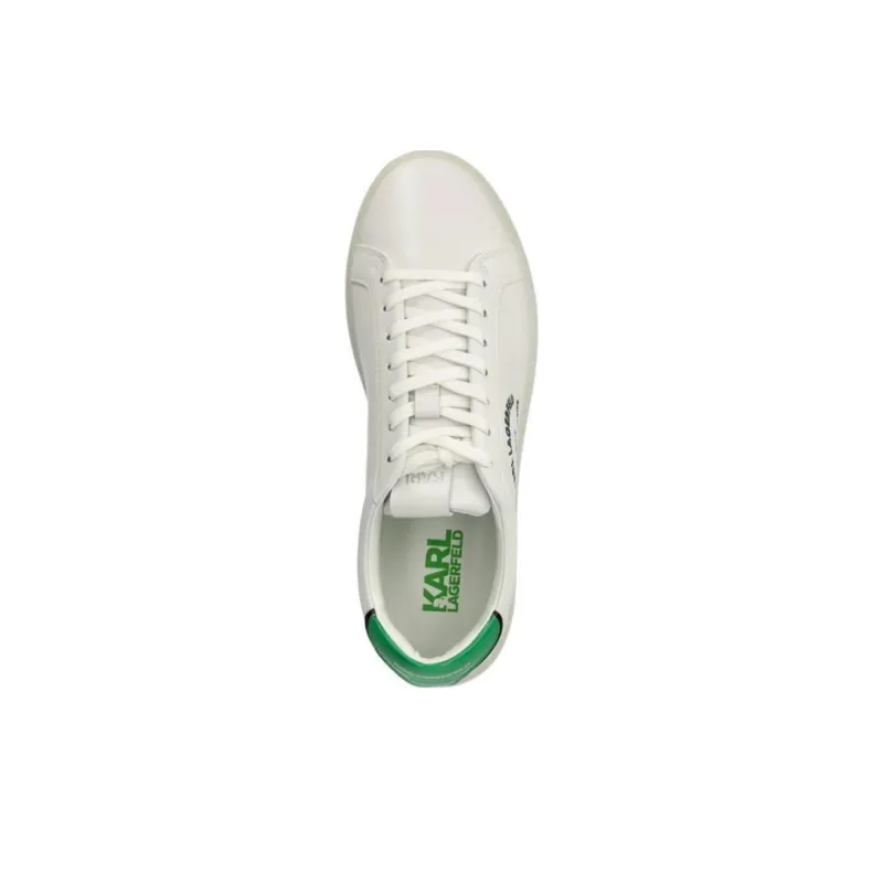 KARL LAGERFELD Kourt III Low Top Skateboard Shoes Men's White-4