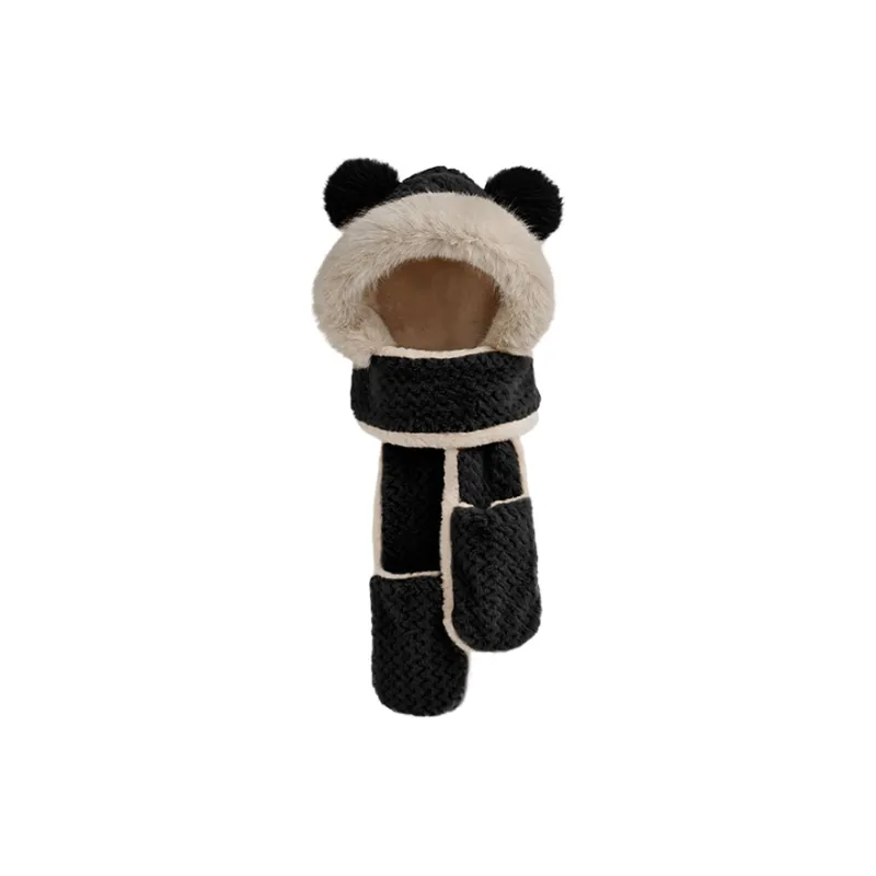 BAGGL Rabbit Fur Hoods & Plush Hats Unisex Gift Box Set-5
