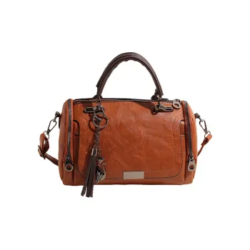 Yalu PU Handbag Women's Coffee/Black/Green
