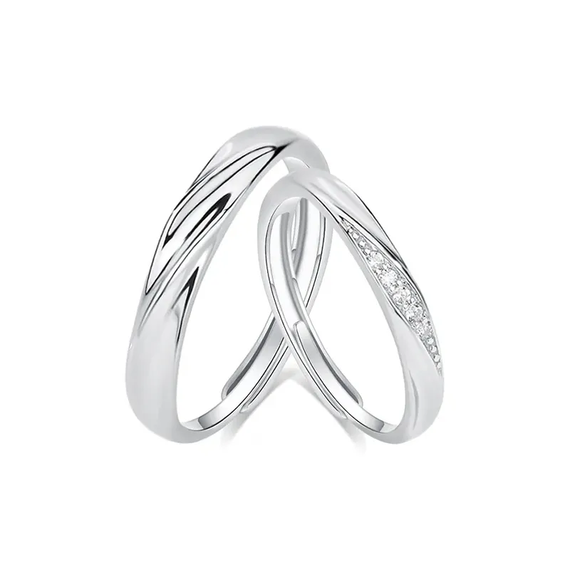 LUCA Sterling Silver Rings Unisex Anniversary Gift #Sweet Love Confession-0