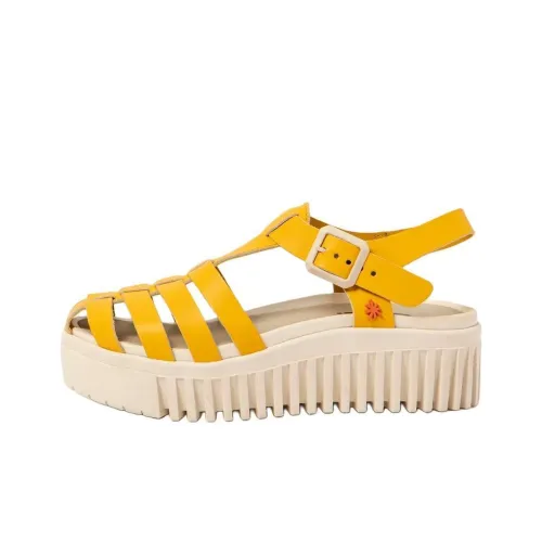 Art BRIGHTON Roman Sandals 4cm Women's Yellow