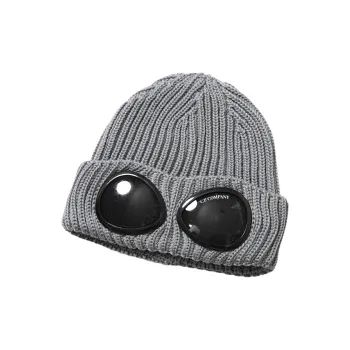 C.P.Company Wool Knit Beanies Men's Gray
