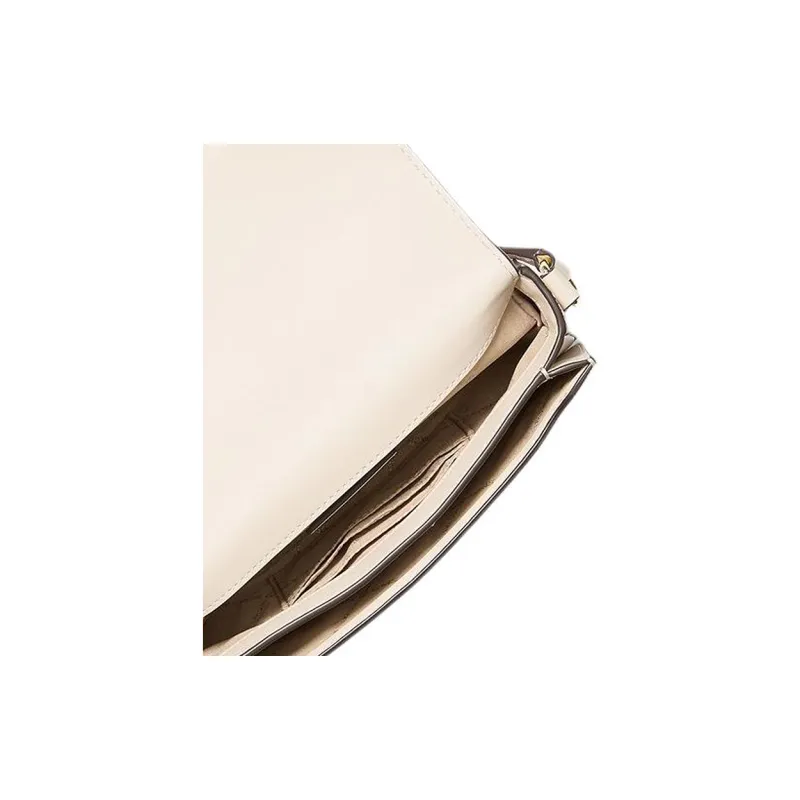 MICHAEL KORS Jet Set Travel Coated Canvas Shoulder Bag, Crossbody Bag Small Size Women's White-4