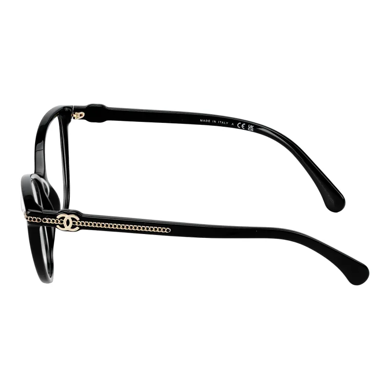 CHANEL Cat Eye Acetate Cat Eye Eyeglass Frames Women's Black-1