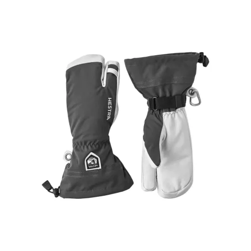 HESTRA Goatskin Wool Polyester Polyamide Polyester Sports Gloves Unisex Gray