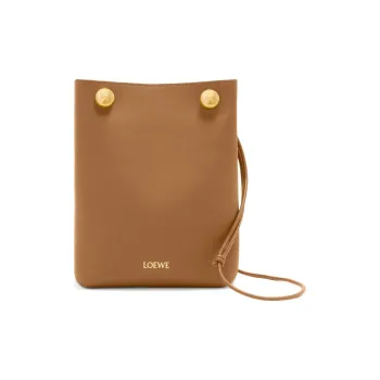 LOEWE Smooth Calf Leather Crossbody Bag Shoulder Bag Women's Oak