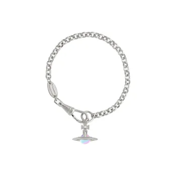 Vivienne Westwood Brass Aurora Ball Pendant Bracelet Women's Silver/Aurora