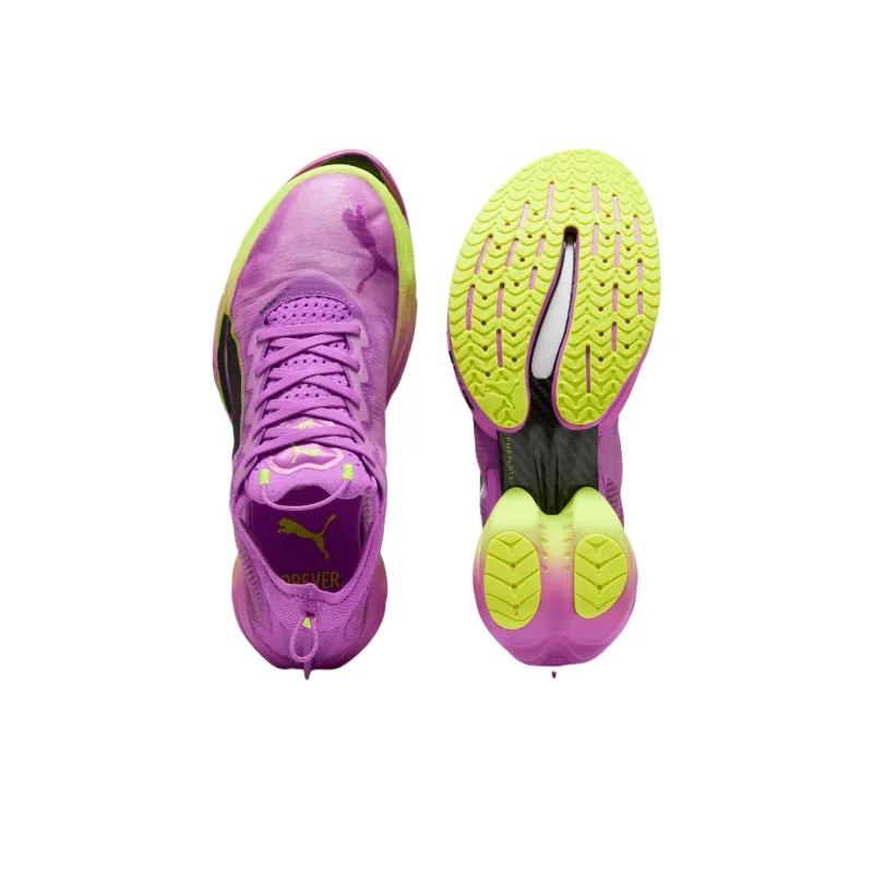 PUMA Cushioned Slip-Resistant Breathable Low-Top Running Shoes Men's Purple-3