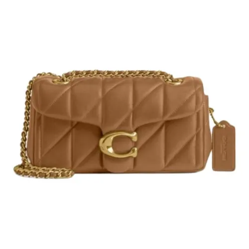 COACH Tabby Sheepskin Crossbody Bag Shoulder Bag Small Size Women's Honey Brown