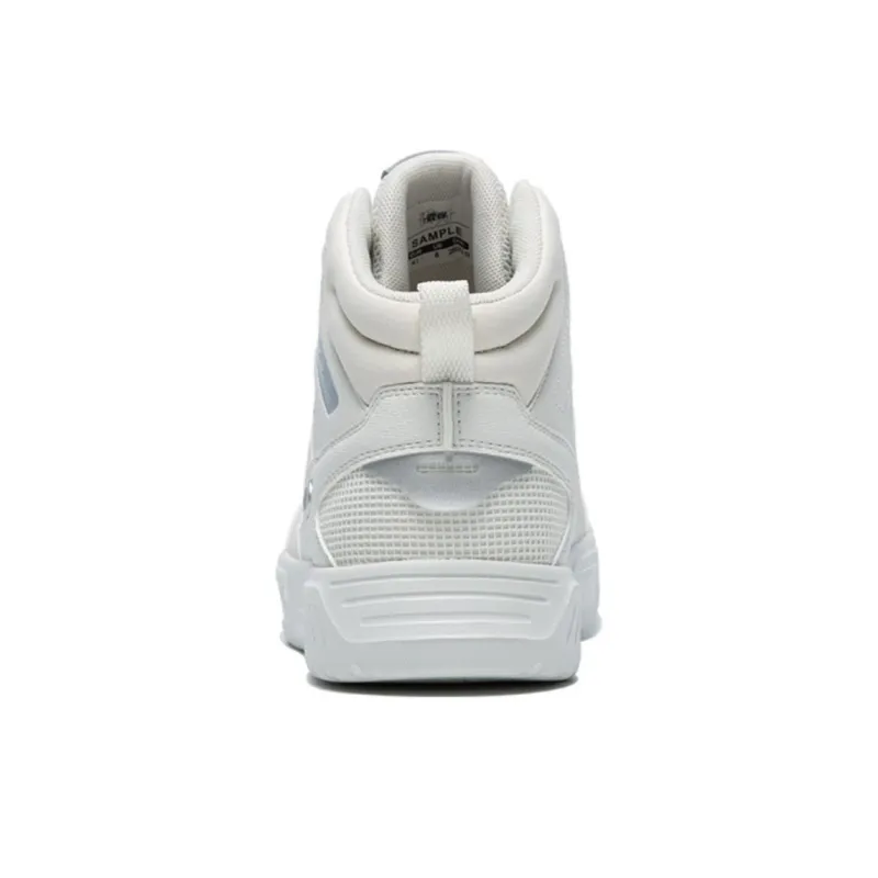 QIAODAN Lightweight Breathable Height Increasing High Top Skateboard Shoes Men's Space Gray-3