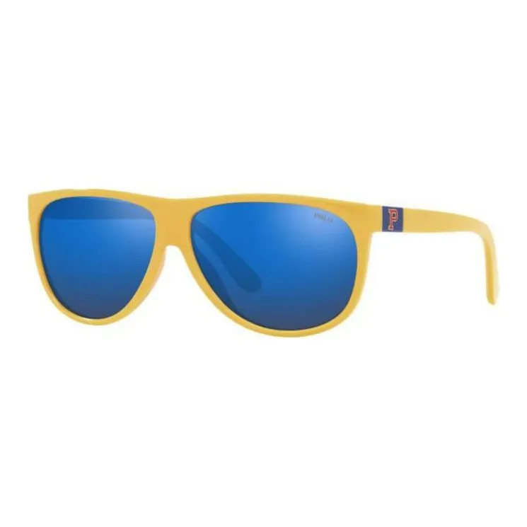 Ralph Lauren Acetate Irregular Shape Sunglasses Men's Yellow-0
