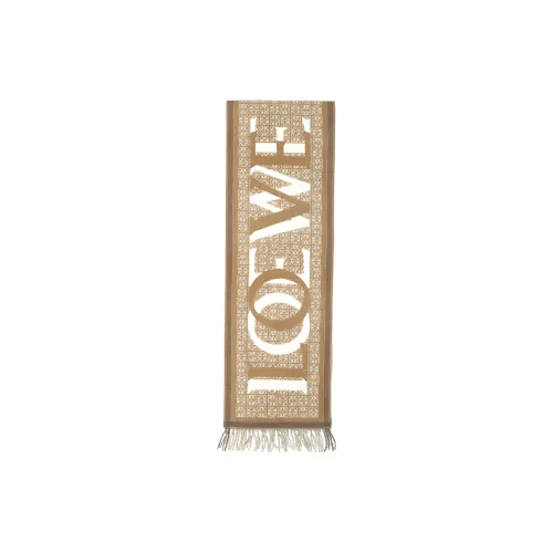 LOEWE Love Jacquard Fringed Scarf