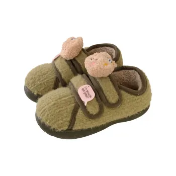 SHIGUDE Cotton Slippers Women's Green