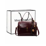 Burgundy+Shopping Bag