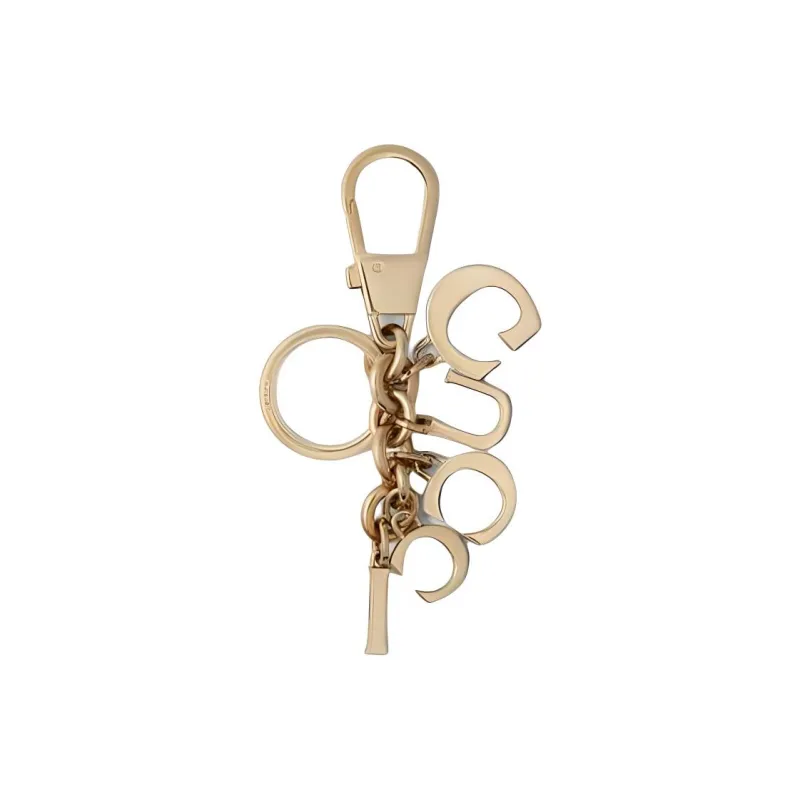GUCCI Metal Keychains Unisex Gold-1