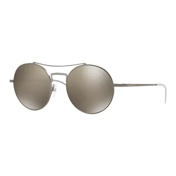 EMPORIO ARMANI Metal Aviator Sunglasses Women's Silver