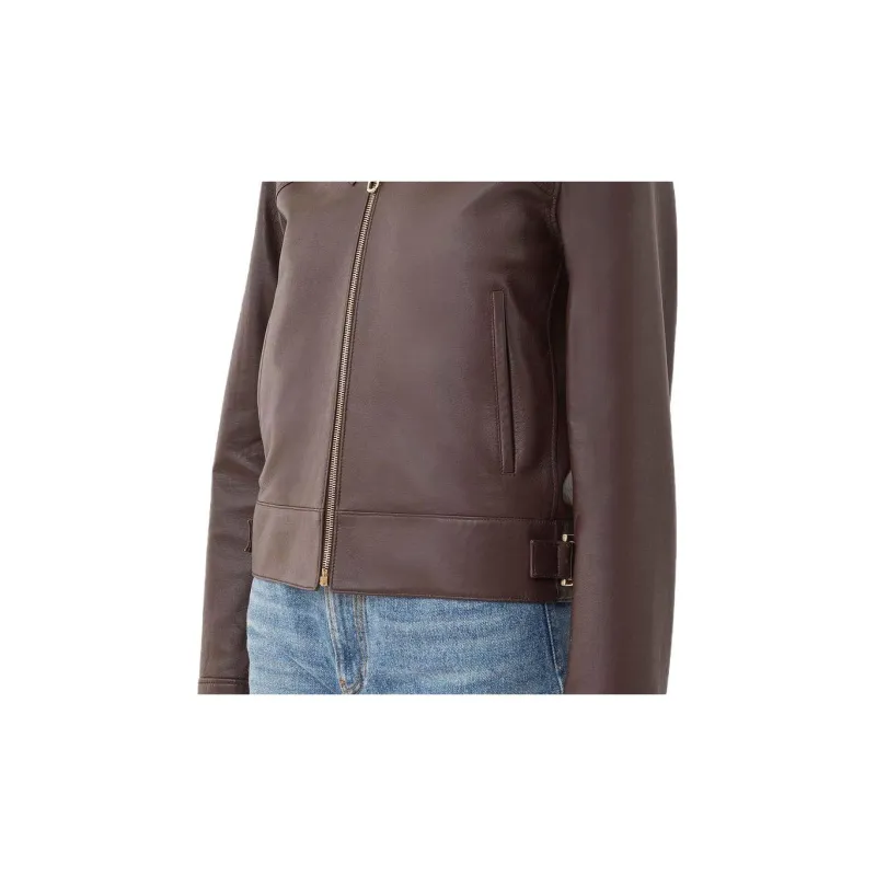 Chloé Zip-Up Leather Jacket-3