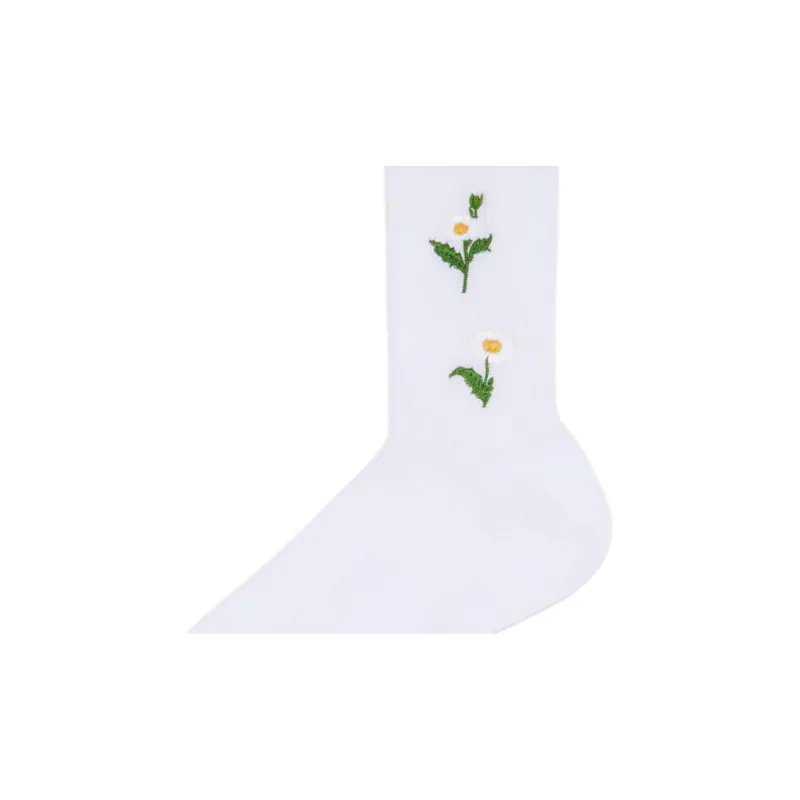 GUCCI SS25 Mid Calf Socks Women's 1 Pack White-3