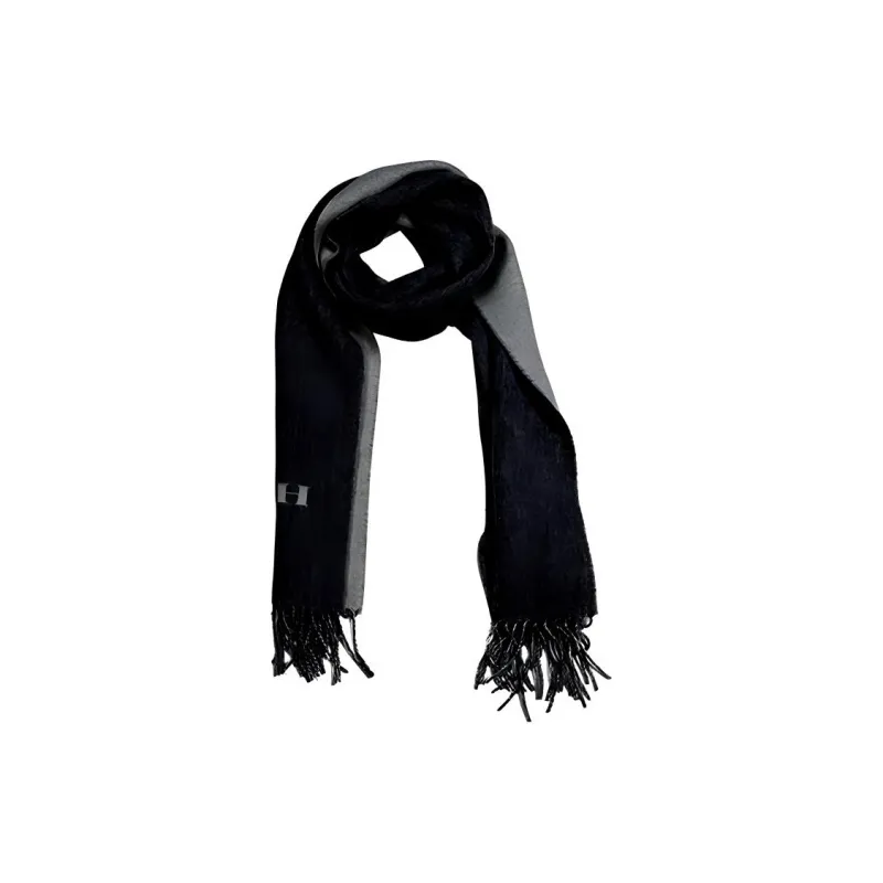COACH Wool Knit Scarves Unisex Black-1