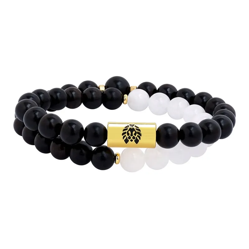 Rastaclat Chalcedony Small Lion Chinese Style Jade Bracelet Unisex-4
