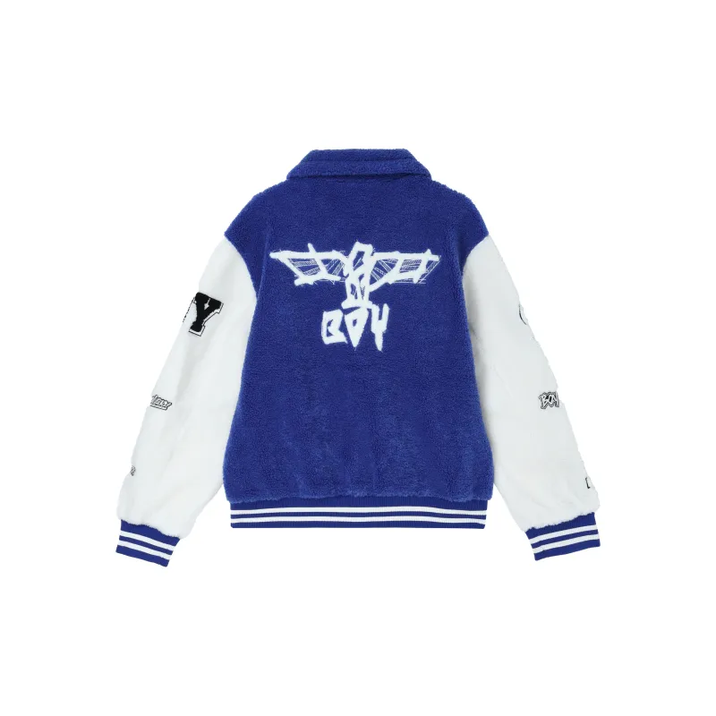Boy London Velvet feel Coat Unisex Blue-1