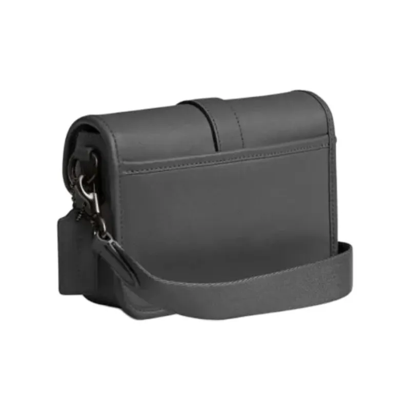 COACH League Cow Leather Crossbody Bag Small Size Men's Charcoal Gray-1