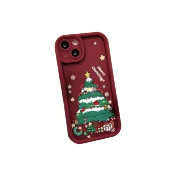BYZ TPU Material Christmas Tree Phone Case Compatibility Apple IPhone 14/15/16 Pro Max/Plus