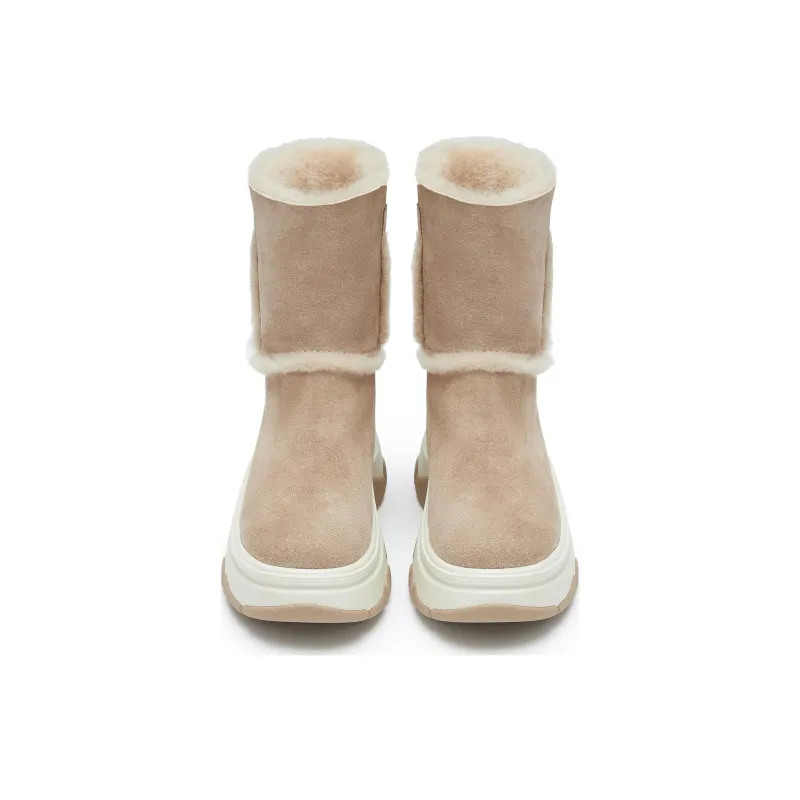 Staccato Fleece Latte Thermal Crew Snow Boots Women's-3