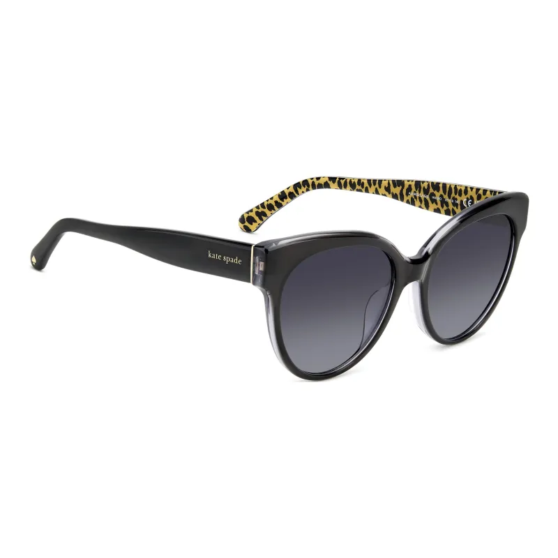 Kate Spade Acetate Round Sunglasses Women's Black-1