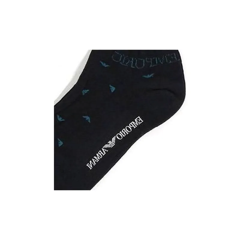 EMPORIO ARMANI SS23 Ankle Socks Women's 1 Pack Black-2