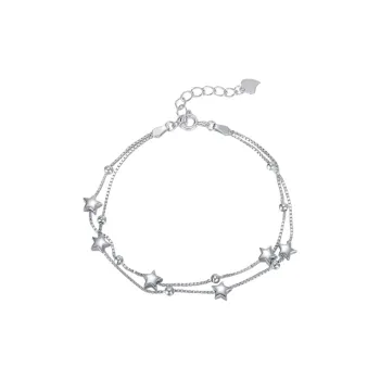SINO GEM Sterling Silver Bracelets Women's