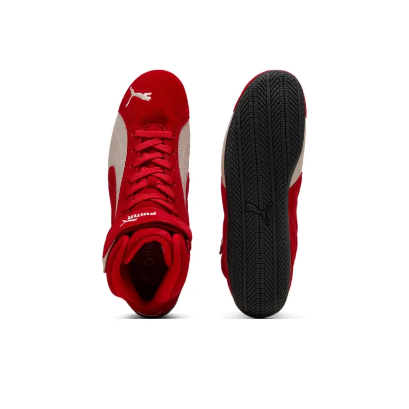 PUMA Durable Breathable High-Top Casual Shoes Unisex Red-3