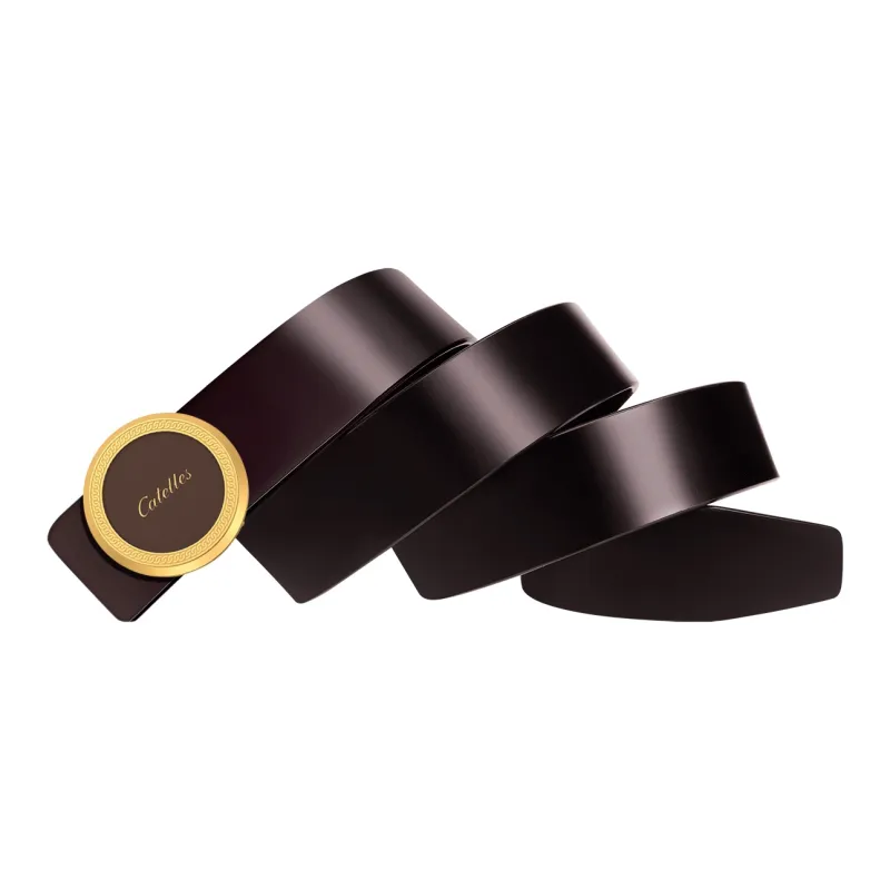 CATELLES Unlined Top Grain Cow Leather Leather Belts Men's Width  3.8cm-8
