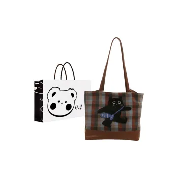 NX DOUGHNUT Woolen Tote Bag, Shopping Bag, Shoulder Bag Unisex Multicolor