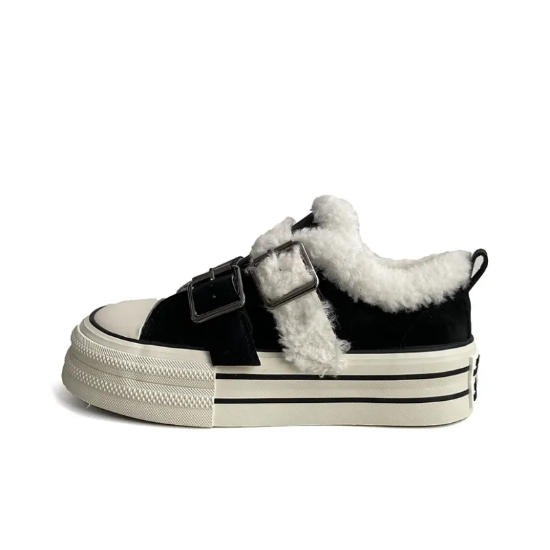 Than Than Me Warm Slip Resistant Low Top Skateboard Shoes Women's-4